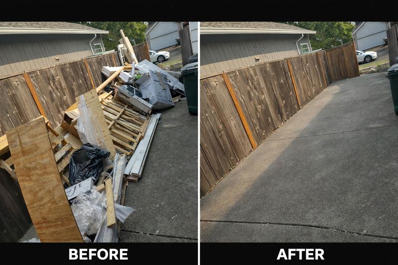 Construction debris - renovation waste hauling